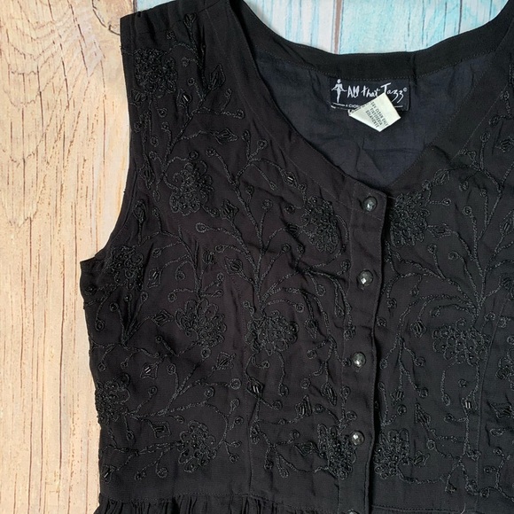 All that jazz whismygoth sleeveless button down midi dress - Picture 3 of 8